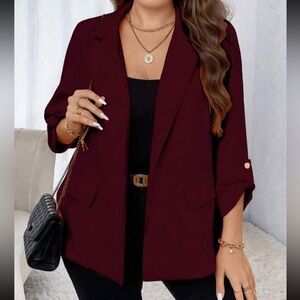Burgundy jacket